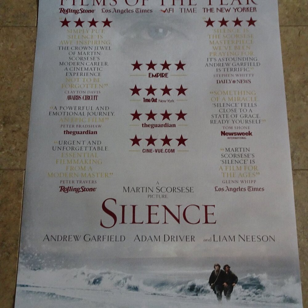 Silence - Movie Poster with Andrew Garfield as Sebastiao Rodrigues-Advance Stars